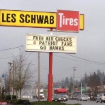 A little sports humor at the Everett, WA store