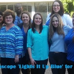 KES lights it up blue for Autism awareness!