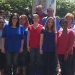 Our Team in red, white, and blue for Memorial Day!