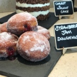 These are our homemade doughnuts that are difficult to resist!