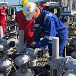 A Field Service Engineer repairing a Rotork actuator