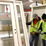 Inspecting a door before shipment