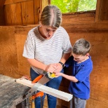 Woodshop classes are part of the Waldorf curriculum.