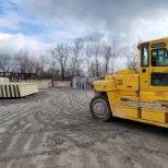 product stacked in the yard and ready for delivery