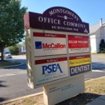 Sign for McCallion Staffing located in Montgomery Office Commons