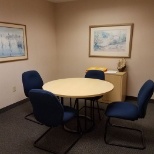 One of several interview rooms at McCallion Staffing