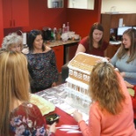 Holiday fun - decorating gingerbread house