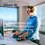 Een quote van een medewerker over werken bij Allianz.