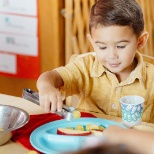 Our Nutrition Program supports child care providers with meal reimbursement and nutrition education.