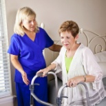 Home Health Care Patient with Nurse