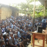 sensitizing school children on child's rights in Ibadan, Nigeria