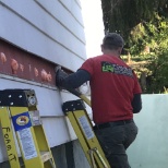 Blowing Insulation Into the exterior walls of a home