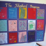 A quilt made by clients of St. Mary's Home for Children