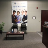 The waiting area of Recruiting Solutions' Florence office