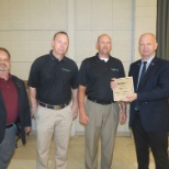 Receiving the Burke Safety Award