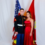 My girlfriend and I at the USMC Ball