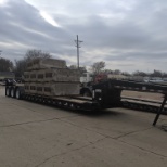 Load testing a trailer.