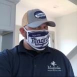 Inspector Peter, fully geared up and representing Magnolia!