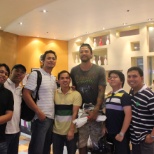 With PBA player Jay Washington