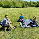 Some CCI employees enjoying an employee appreciation meal sponsored by the company.