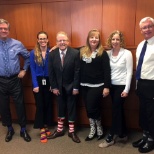 Members of the Baylor Community show off their socks in support of World Down Syndrome Day, March 21