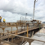 Concrete Pouring on freeway ramp.