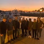 At our 2020 team meet up, we enjoyed a beautiful sunset on the bay!