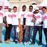 Photo with My Friends 
Daman Walk event at Yas Marina Abu Dhabi