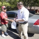 Working with volunteers at Complex Fire