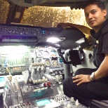 Me on B747-400 cockpit...