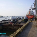 Loading PayGas,  Barges