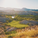 Tee box at our golf course Blackjacks Crossing