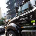 Keystone Freight driver makes his way into the city to do his daily run.