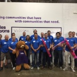 Our Regional Vice President of Energy Sales took his team to a Day of Caring at Cradles to Crayons.
