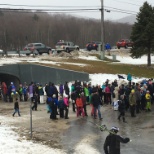 Tunnel between Snowshed Lodge and Ramshead Lodge at Killington Resort!