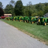 Owners Tractor collection for the local fair