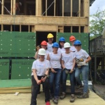 Our Habitat for Humanity crew took paid time for community service.