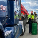 One of our Valued Flatbed Drivers finishes up for the day and gives us a wave.