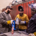 Welding students hands on learning