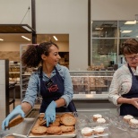 We bake tasty cookies and scones in house