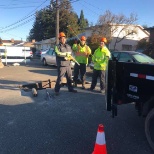 Our Sewer Install crew working hard!