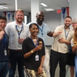 Enjoying an ice cream celebration!