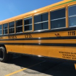 One of the many school buses