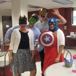 The Trisept Training team dressed up for Comic Book Day