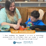 Caregiver Amanda with Nathan