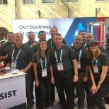 Some of the Club Assist Team at our Tradeshow Booth at the AAA/CAA Automotive Conference, June 2018.