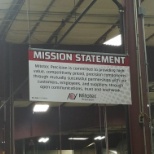 Mitotec Precision Misson Statement - hung in multiple locations throughout the facility