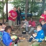 Cook out with campers