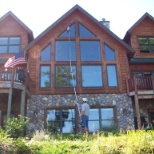 Our employee shown here cleaning the outside windows