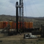 Frac string in the hole. Waiting to frac